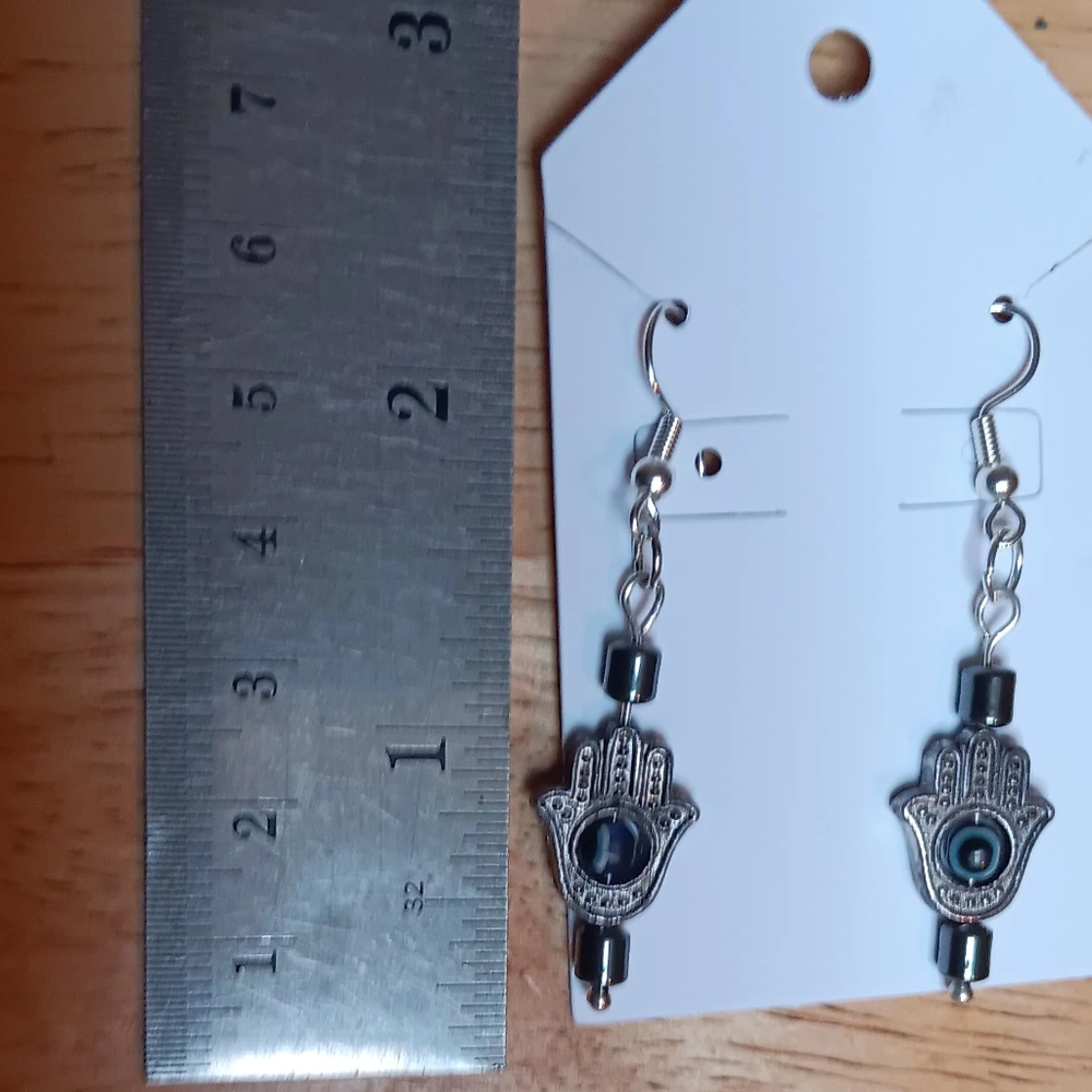 Handcrafted Hazama hand of protection/ Evil Eye